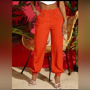 Orange Jogger Pants
